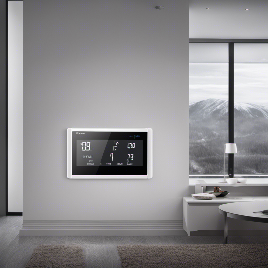 An image showcasing a chilly room with a thermostat set to a high temperature, contrasting with a broken thermostat nearby