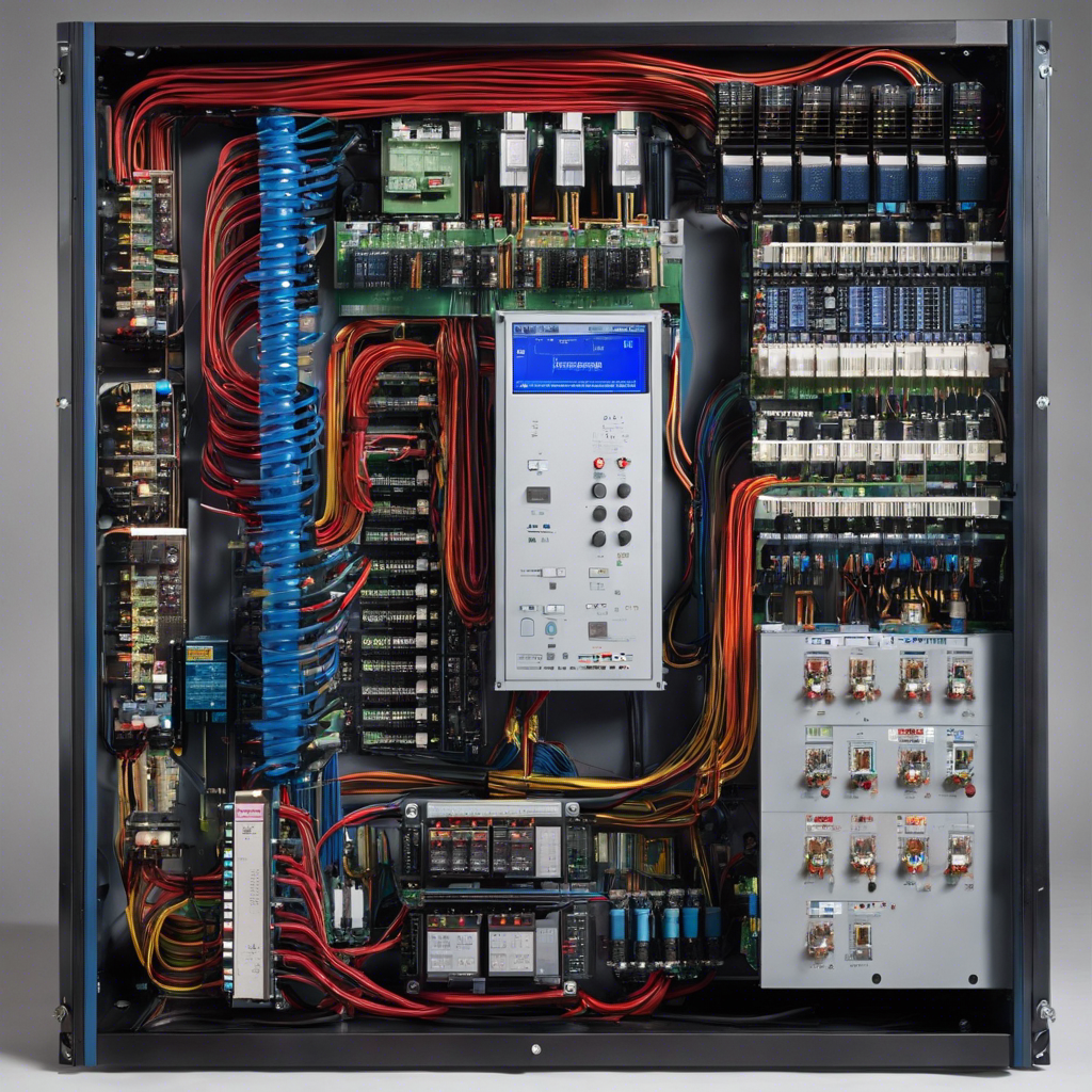 An image showcasing a high-tech HVAC system with a sequencer at its core