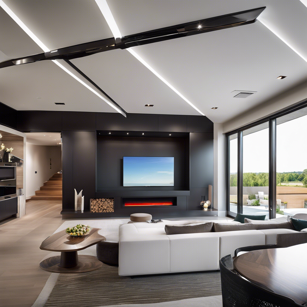 An image showcasing a modern Energy Recovery Ventilation System installed in a sleek Tulsa home