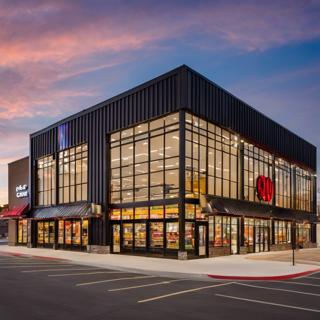 An image showcasing a brightly lit retail store in Tulsa, Oklahoma, with strategically placed energy-saving HVAC vents, efficient cooling units, and insulated windows, emphasizing the importance of improving HVAC efficiency